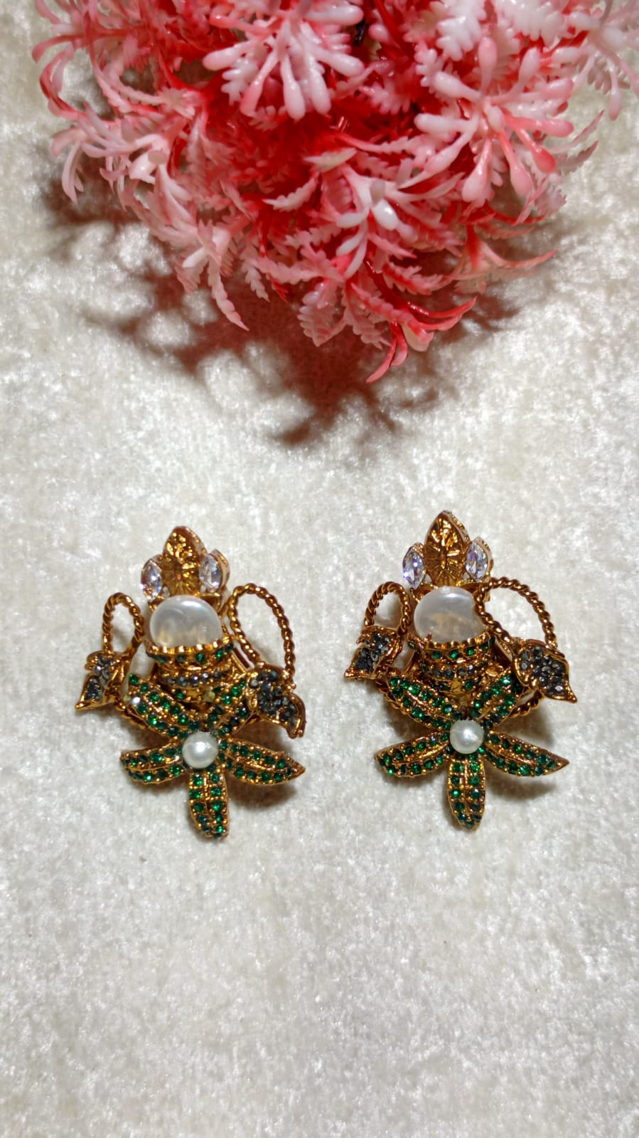 Luxury Turkish Floral Pearl Tops